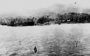 Ships in anchor at Milne Bay, 1944