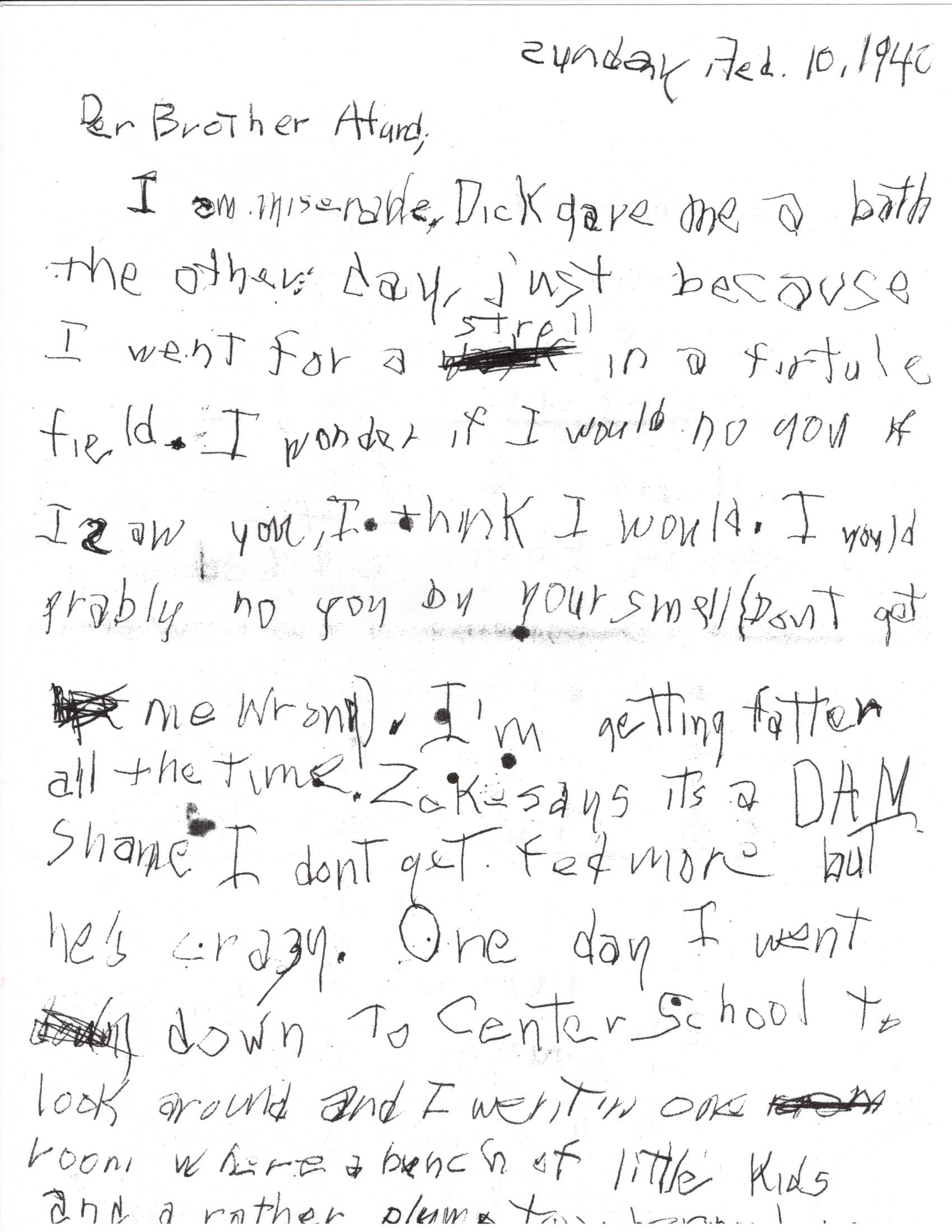 DPG - Letter From Mack to Lad, 2.11.1940